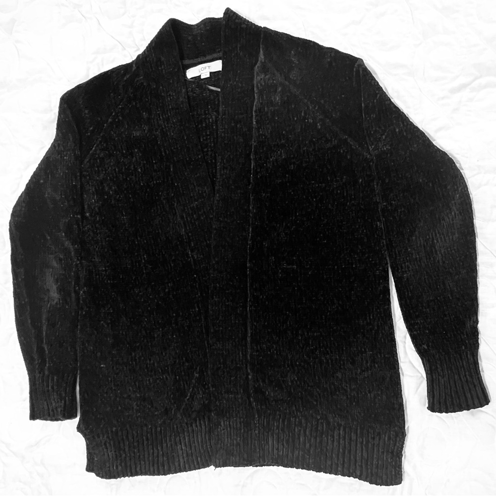 LOFT Black Cardigan Sweater - Picture 2 of 6